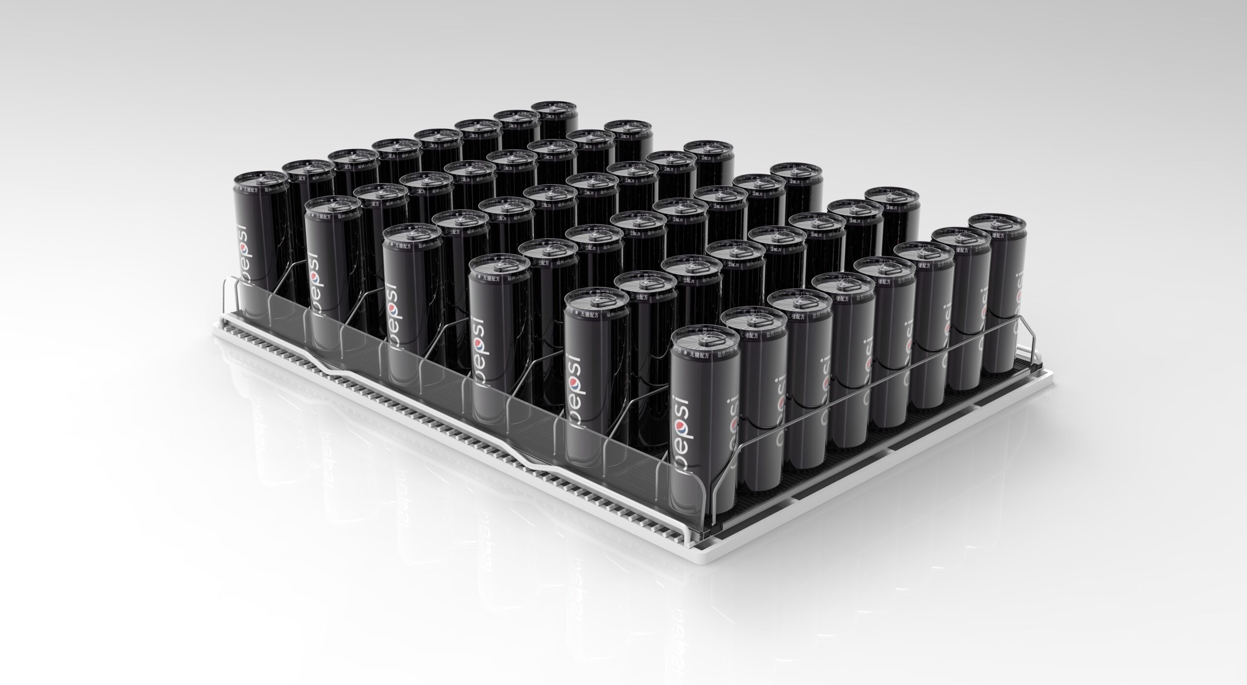 gravity shelf roller track overlays