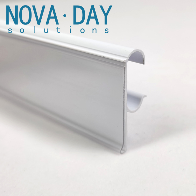 Shelf Edge Data strips shelf scanning rails plastic extrusion rails