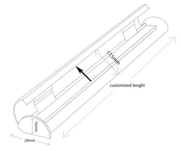 aluminum hanging poster rails | aluminum suspended snap bars