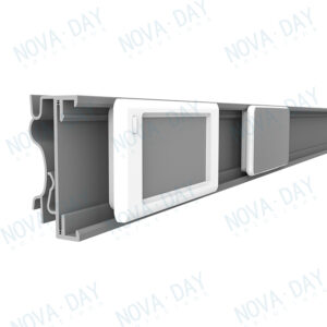 compatible electronic shelf label plastic mounted rail for hanshow,zkong,pricer digital tags,used on uline gondola shelf edge,#esl dn 16