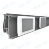 compatible electronic shelf label plastic mounted rail for hanshow,zkong,pricer digital tags,used on uline gondola shelf edge,#esl dn 16