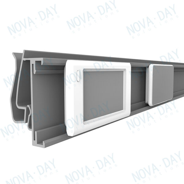 Uline Gondola Shelf Edge Compatible Electronic Shelf Label Mounted Rail ...