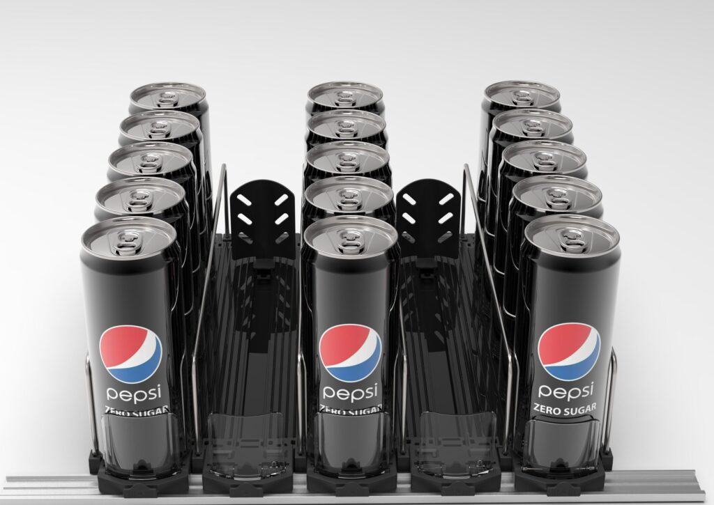 bottle glides with pushers