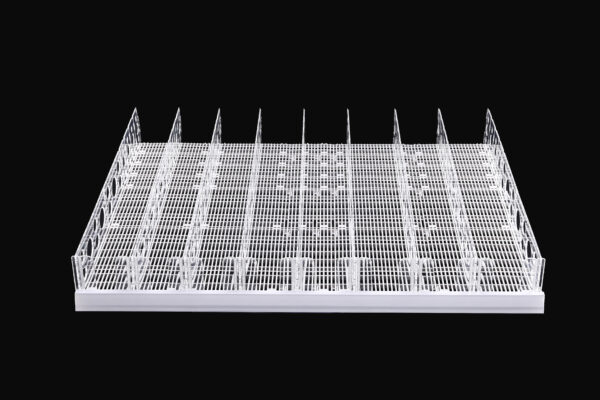 shelf gravity feed sliding mat with plastic dividers (2)