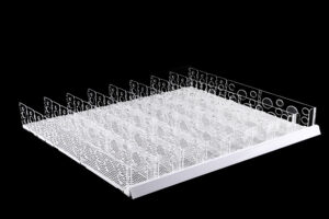 shelf gravity feed sliding mat with plastic dividers (3)