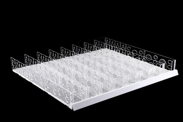 shelf gravity feed sliding mat with plastic dividers (3)