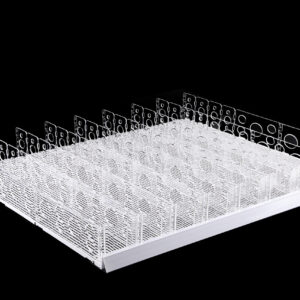 shelf gravity feed sliding mat with plastic dividers (3)