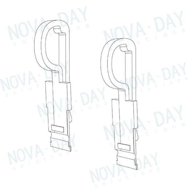 esl glass clip with anti slip pad for glass shelf,glc 1 (copy)