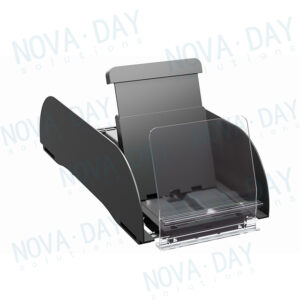 Angled open front stopper