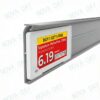 hanshow polaris esl plastic rail compatible electronic shelf label mounting rail for gondola shelving