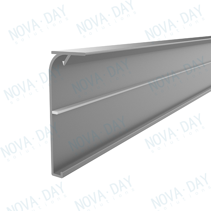 hanshow polaris esl plastic rail compatible electronic shelf label mounting rail for gondola shelving