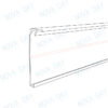 hanshow polaris esl plastic rail compatible electronic shelf label mounting rail for gondola shelving