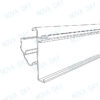 plastic shelf edge mounting rail vusion easylock pvc esl rail for electronic shelf labels