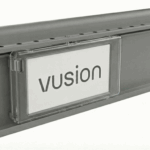 plastic shelf edge mounting rail vusion easylock pvc esl rail for electronic shelf labels