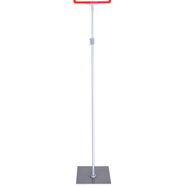 telescopic aluminum showcard stand pop aisle standp3 2