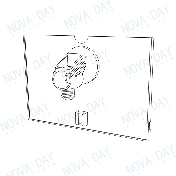 reflex sign holder for arm – us a6 face out graphic holder