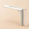 channel mount grip tite hinged sign holder for retail gondola shelves, flexible & rigid versions available