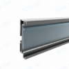 flip in esl & paper price tag mounting rail compatible with solum electronic shelf labels