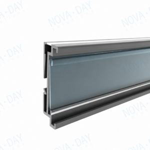 flip in esl & paper price tag mounting rail compatible with solum electronic shelf labels