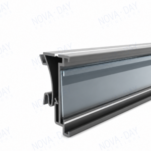 flip in esl & paper price tag mounting rail compatible with solum electronic shelf labels