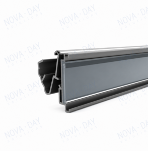 flip in esl & paper price tag mounting rail compatible with solum electronic shelf labels