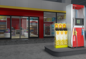 petrol station