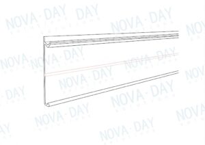 adhesive plastic shelf edge rail compatible with hanshow polaris esl