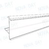 adhesive plastic shelf edge rail compatible with hanshow polaris esl