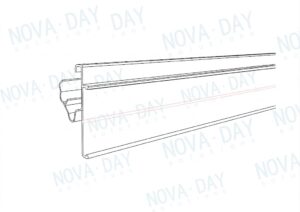 adhesive plastic shelf edge rail compatible with hanshow polaris esl